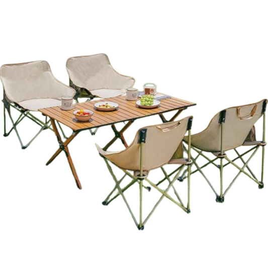 Portable Folding Chair Table Combo – Outdoor Camping & Picnic Seat