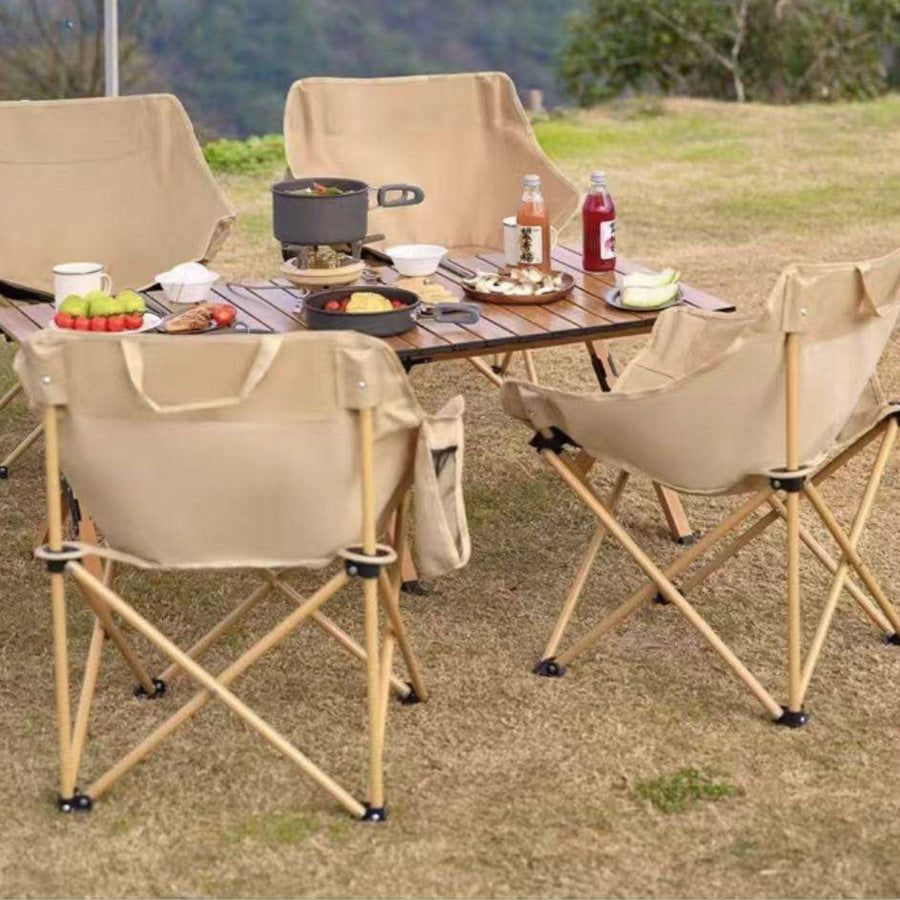Folding Table & 4 Chairs Set