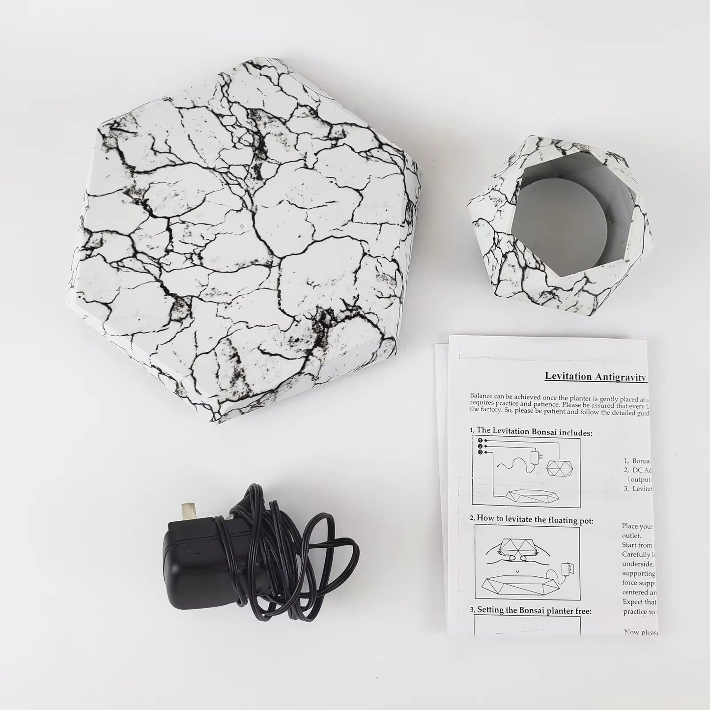 Magnetic Floating Planter – Modern Indoor Desk Plant Decor